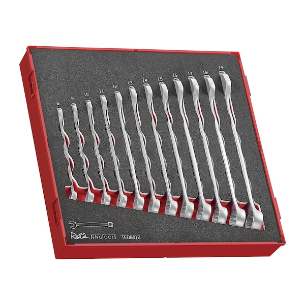 TED8012 - 12 Piece Anti Slip Combination Wrench Set in EVA